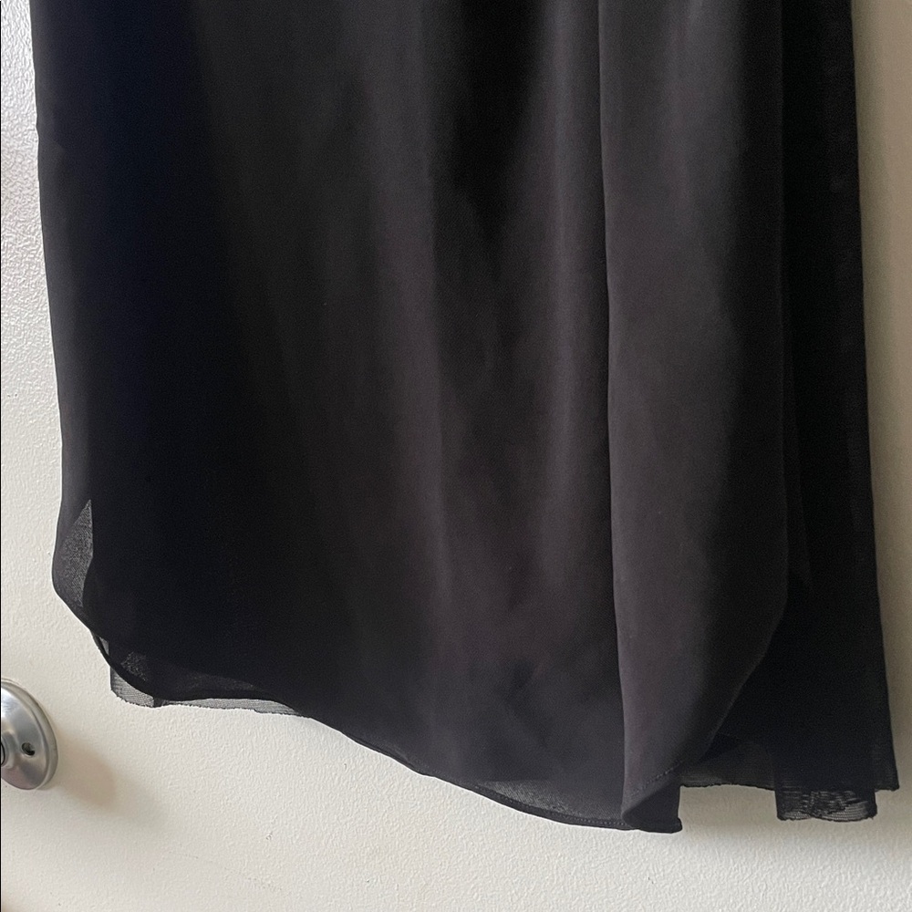 Chic Black Button-Down Mini Dress- Medium - image 4